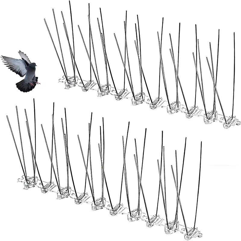 Smart Garden Fence - Púas Antipájaros de Acero Inoxidable, 2