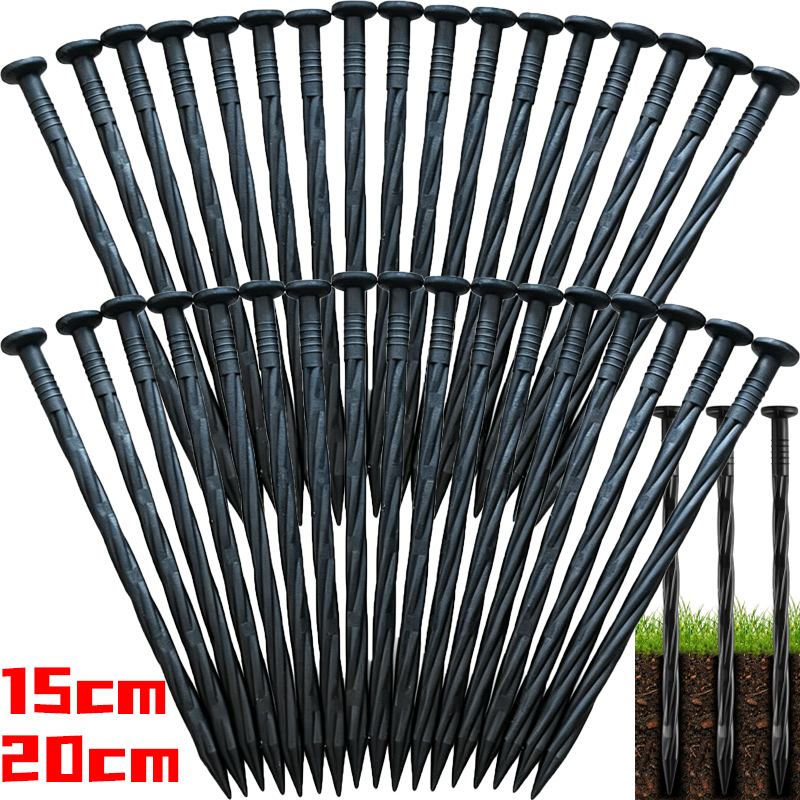 Smart Garden Edging - Clavos de Plástico para Fijación de