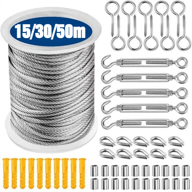 Smart Garden Fence - Kits de cables de acero inoxidable