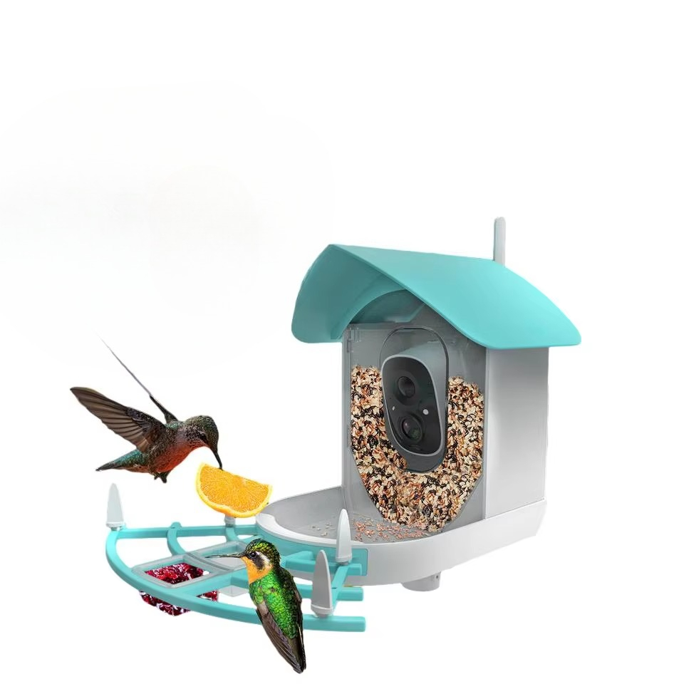 Smart Bird Feeder Camera - Cámara automática inalámbrica con batería para