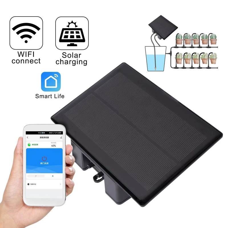 Smart Garden Watering System - Kit de riego automático Solar WIFI,
