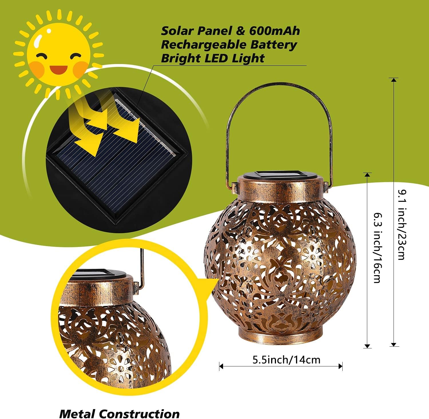 1-6 Lámparas Solares Marroquíe - Smart Garden Light reseña y precio