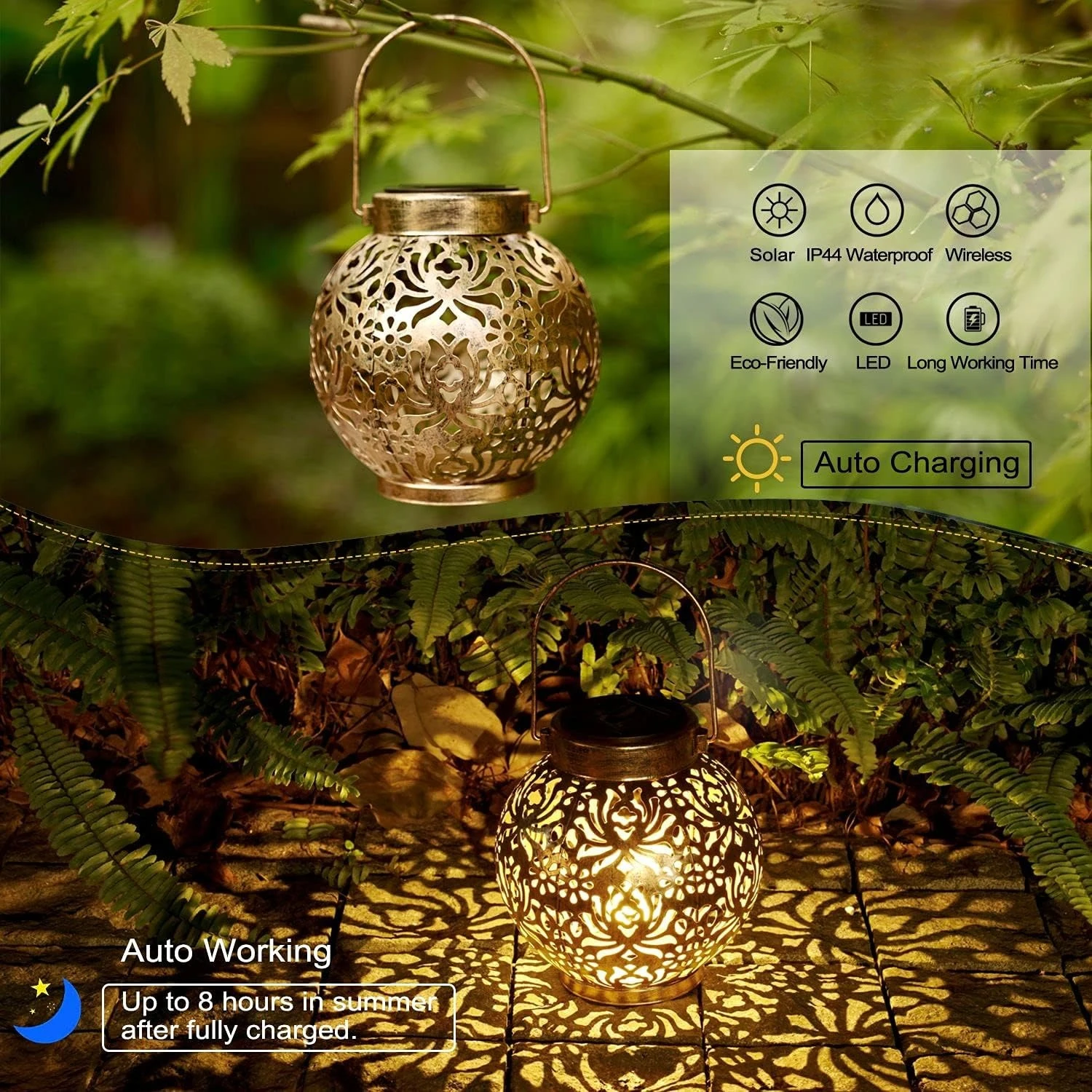 1-6 Lámparas Solares Marroquíe - Smart Garden Light reseña y precio
