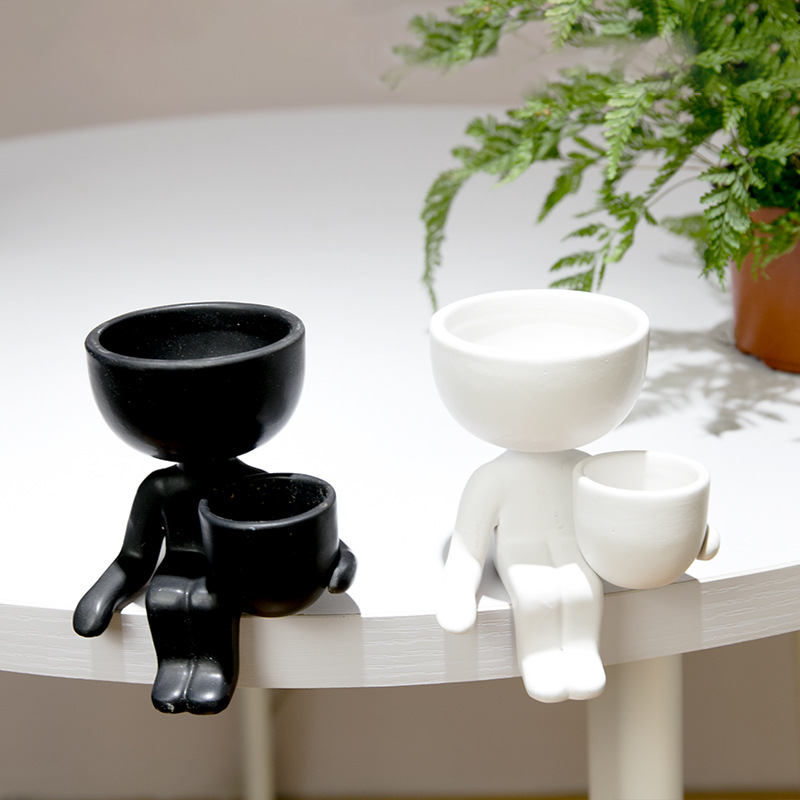 Maceta de cerámica humanoide p - Indoor Herb Garden Kit reseña y precio